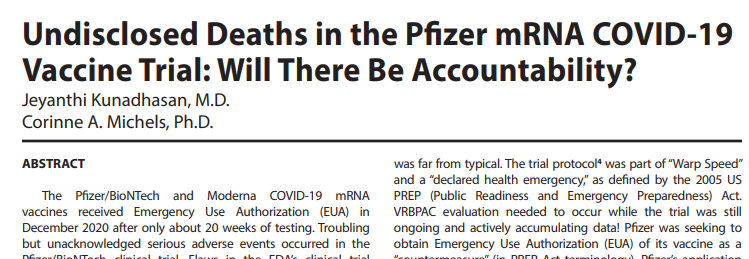 _aussie17's tweet image. 🚨🚨
On Journal of American Physicians and Surgeons: 
How Pfizer &quot;hid&quot; vaccinated deaths to get the vaccines approved.  

TLDR: 
Pfizer&apos;s original COVID mRNA trial: 
By November 14, 2020 (the official “data cutoff” date the FDA used to decide if the vaccine was safe), 8 people…