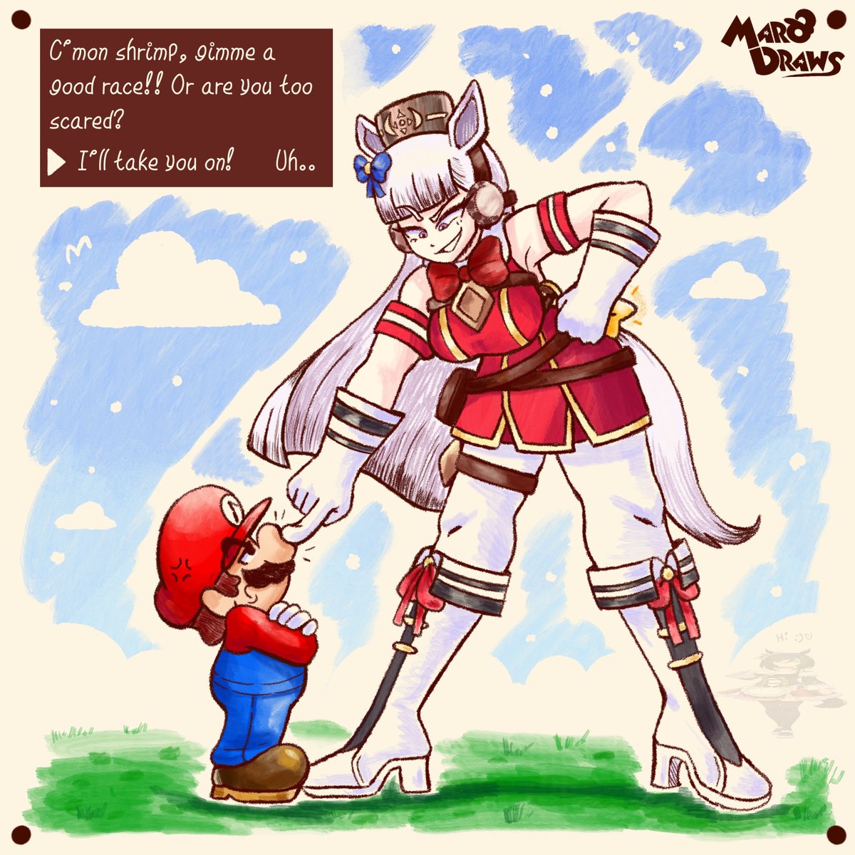 MaroDraws's tweet image. Goldship the Quick 🐴⭐️