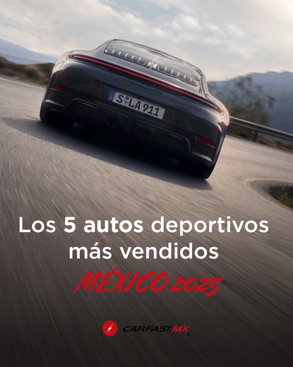 CarFastMty's tweet image. 🔥 ¿Listo para velocidad? Con datos de la AMDA analizamos los 5 autos deportivos más vendidos en México 2025. Potencia, diseño y adrenalina que siguen marcando tendencia.

👉 Mira el ranking completo: carfast.mx/los-5-autos-de…