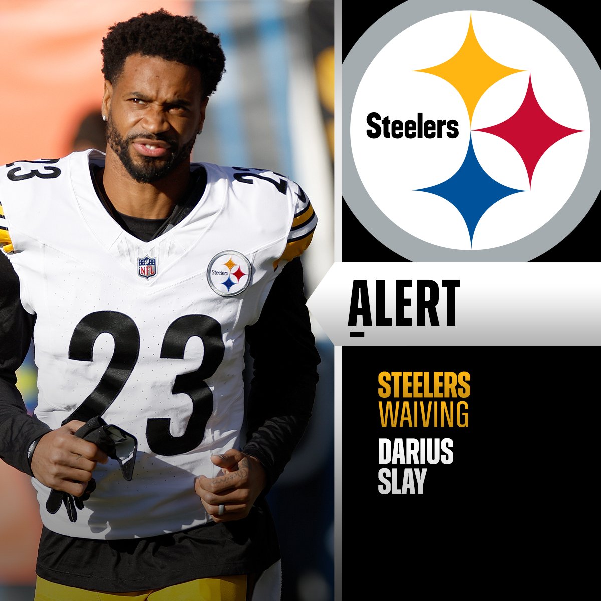 Steelers waiving CB Darius Slay. (via @TomPelissero) 