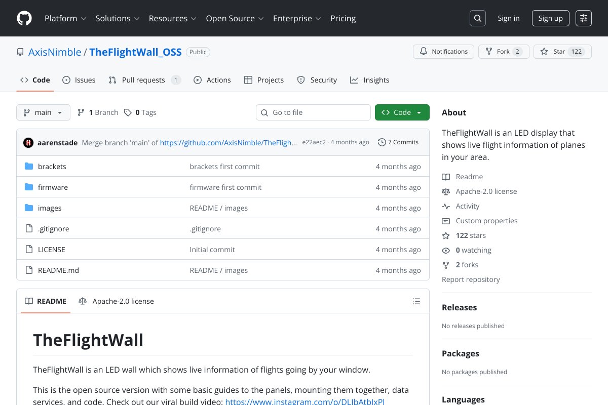 being_mudit's tweet image. Planes over your house, on your wall. TheFlightWall turns an LED grid into a live flight board. It pulls nearby planes, routes, and airline info. Fresh open source build with guides and parts. Airline logo lookup coming. Makers and aviation fans will love it.
