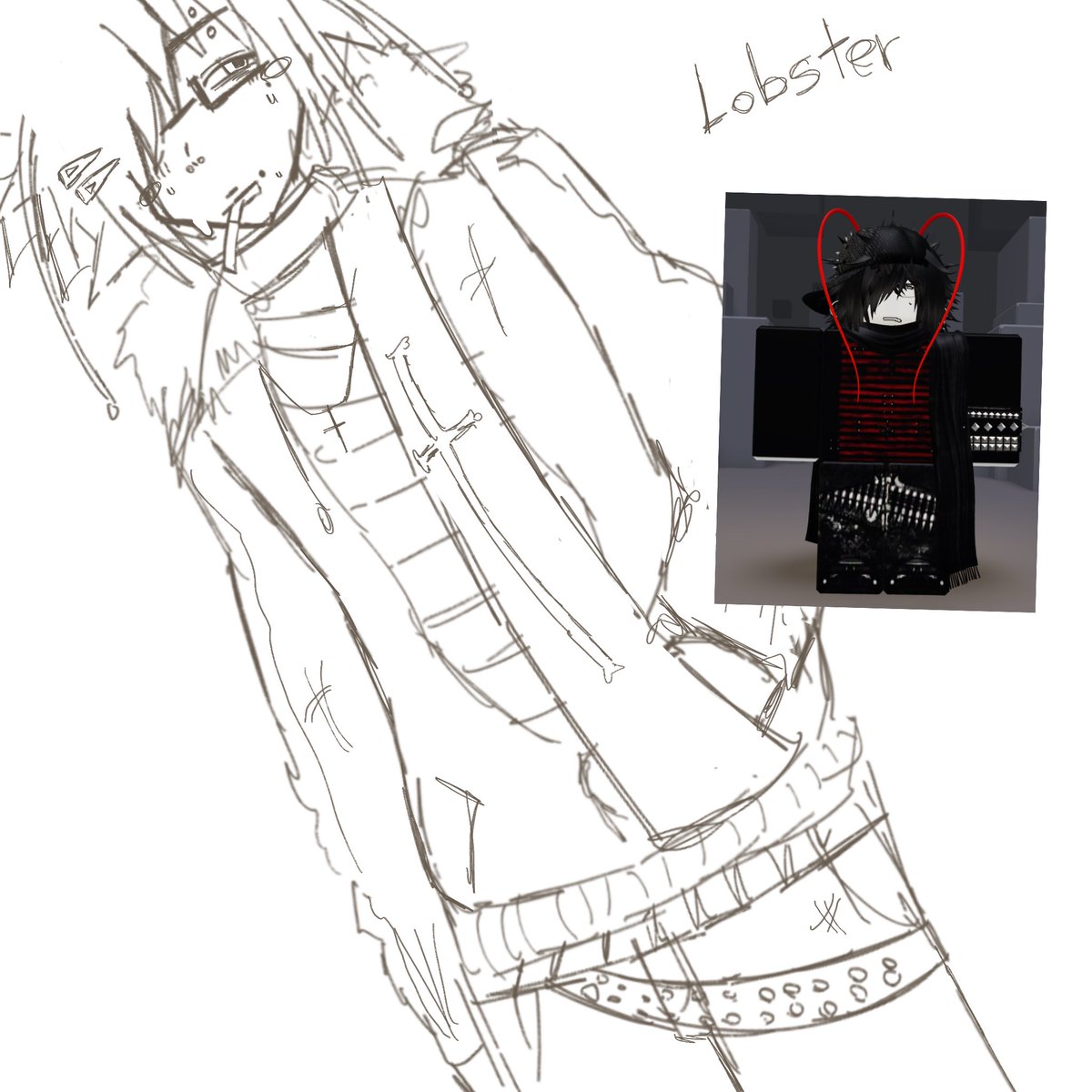 xkanexy's tweet image. lobster oc #procreate #oc #lobster