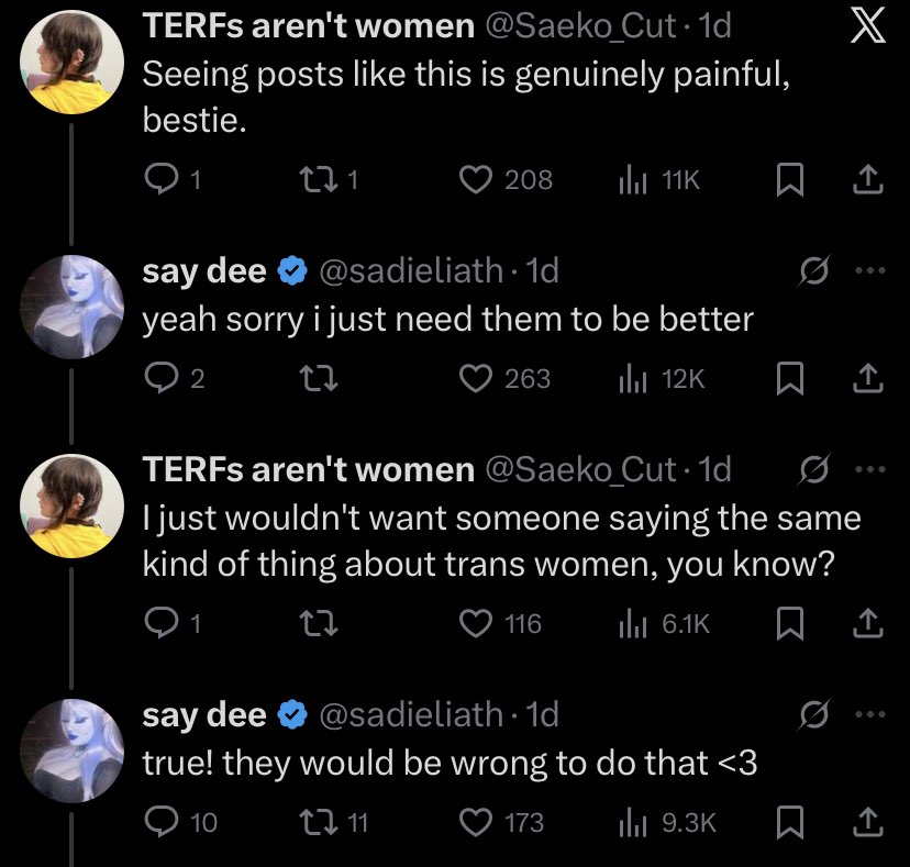 gggrrreeegggg's tweet photo. @sadieliath Ok but hating an entire marginalized group, and making public statements like this to your 70k followers against trans men as a whole just bc one or two of them did you dirty is weird and irresponsible. You could have dealt with this better, and you know it. https://t.co/ifUIeLiM8c