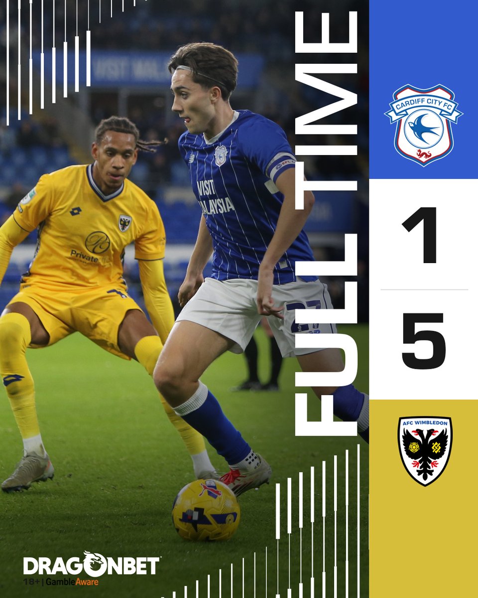 CardiffCityFC's tweet image. City exit the Vertu Trophy.

#CityAsOne | @DragonBetWales