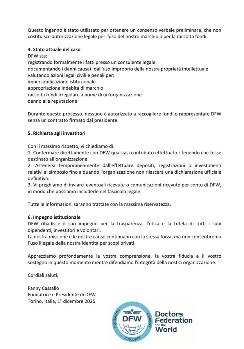 Doctors Federation For the World tweet media