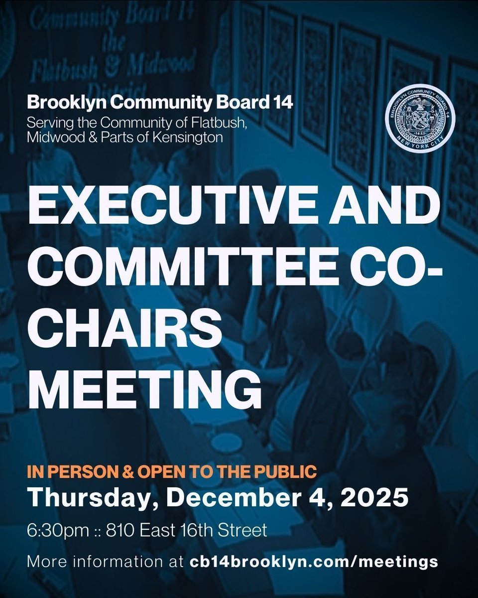 Brooklyn Community Board 14 tweet media
