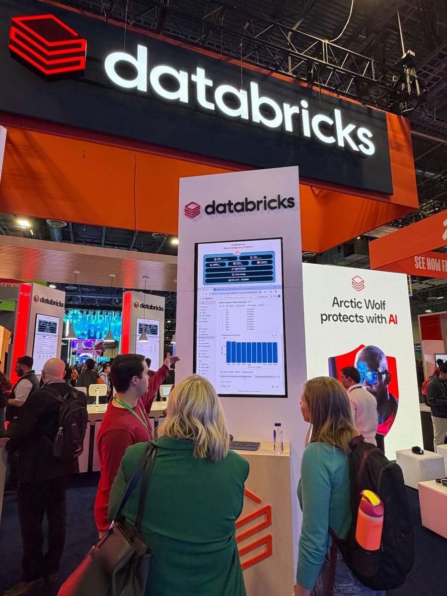 databricks's tweet image. The #AWSreInvent Expo is officially open!

Visit the Databricks booth to meet the team, see Agent Bricks in action, and explore what’s new across data, analytics, and AI. Join our sessions this week to go deeper: databricks.com/lp/event/reinv…