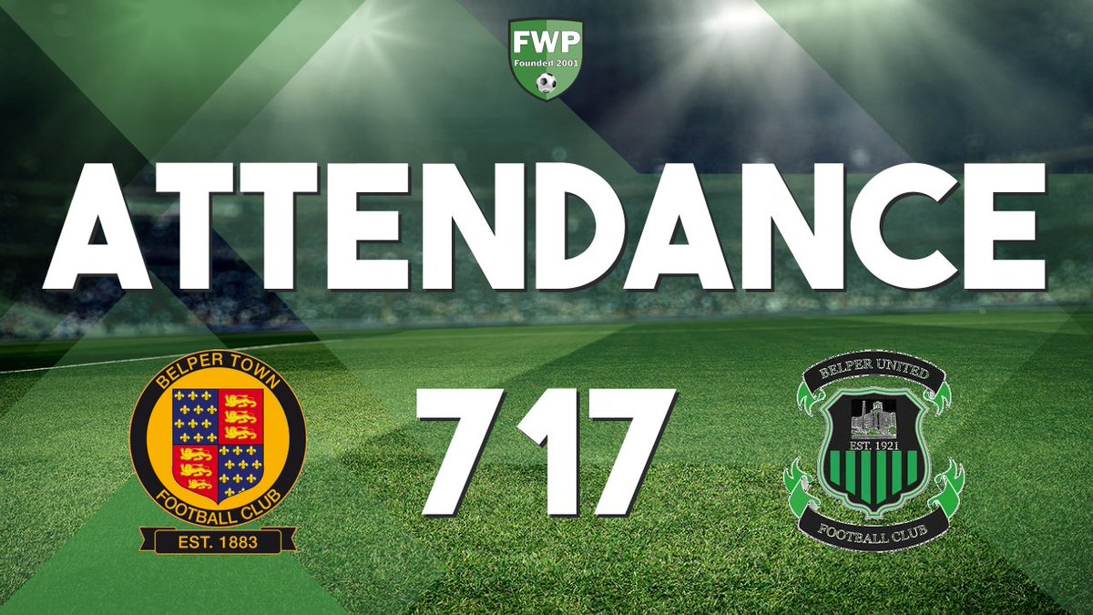 ATTENDANCE: Belper Town v Belper United - 717 fwp.co/Vag3An