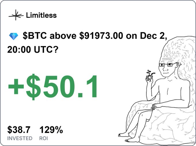 Yokai_Syndicate's tweet image. Only on @trylimitless - where the real degen energy never sleeps

Stay LIMITLESS limitless.exchange/?r=CV3QPT8194

No brakes. No limits. Just pure degen velocity