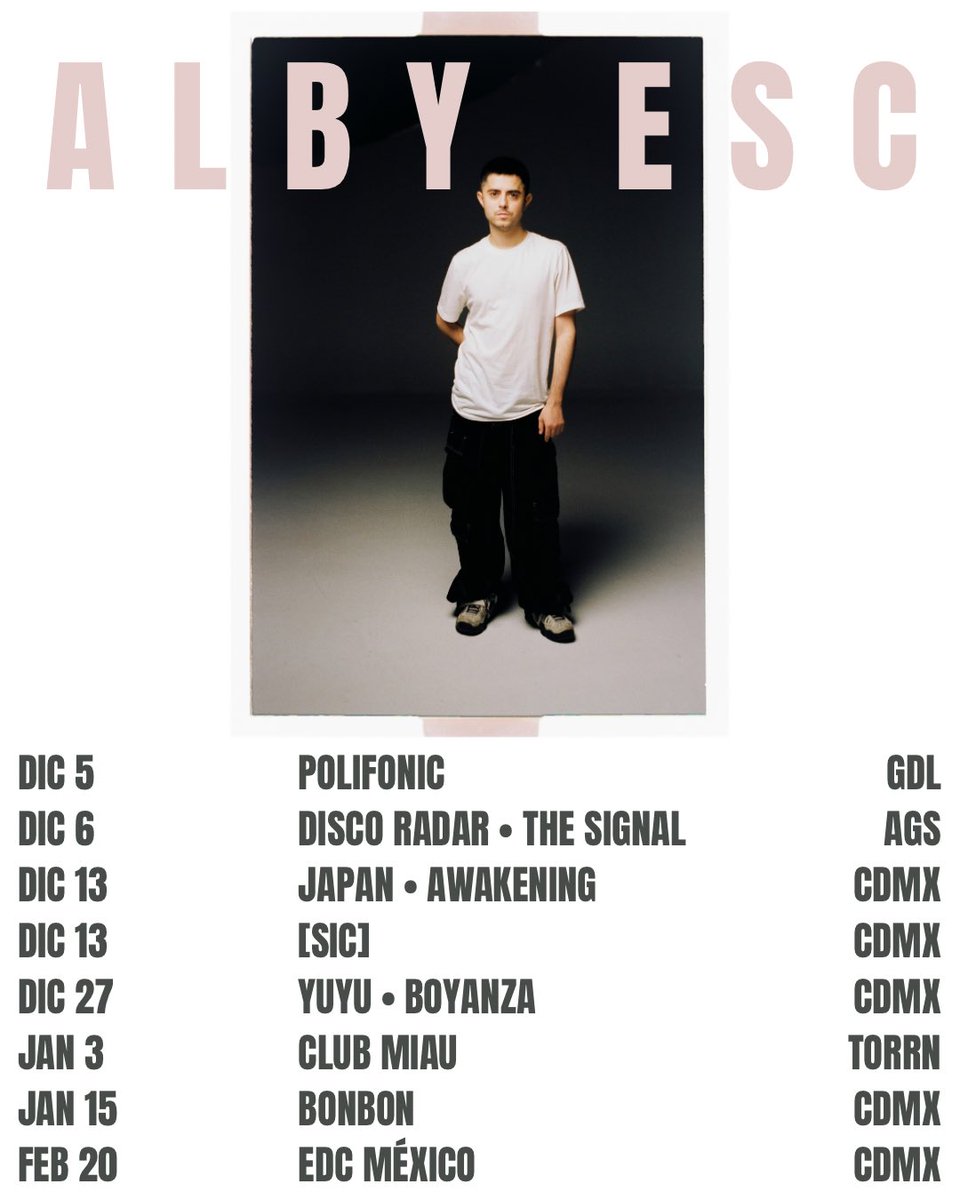 AlbyEsc's tweet image. Aquí nos vemos el resto del año y principios del 2026 🎉