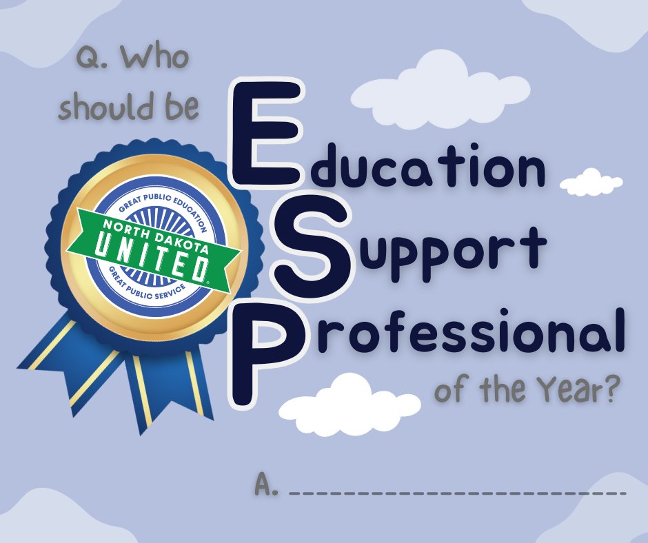 Who is the outstanding Education Support Professional in your life? If you know an ESP who goes above &amp; beyond for their school &amp; community, now's the time to spotlight them for all of their hard work. 🙌 
👉 Nominate someone awesome here: bit.ly/4ooobWZ