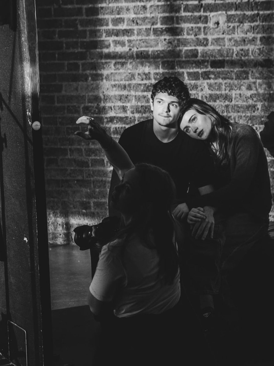 sadieposts's tweet image. sadie sink and noah jupe for romeo &amp;amp; juliet