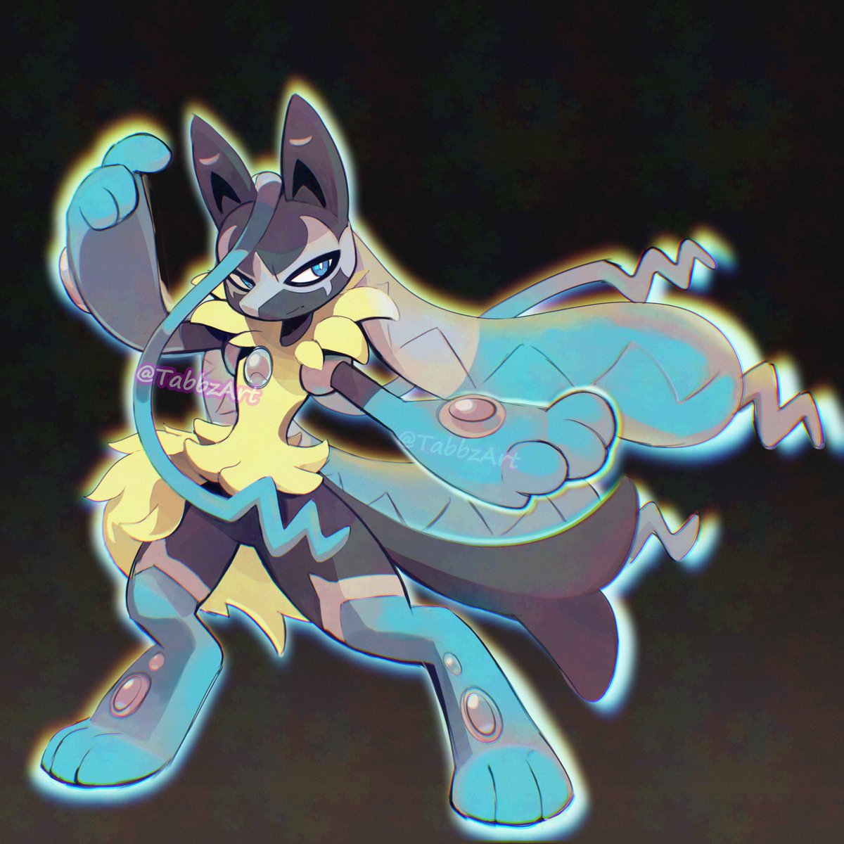 TabbzArt's tweet image. Mega Lucario Z!