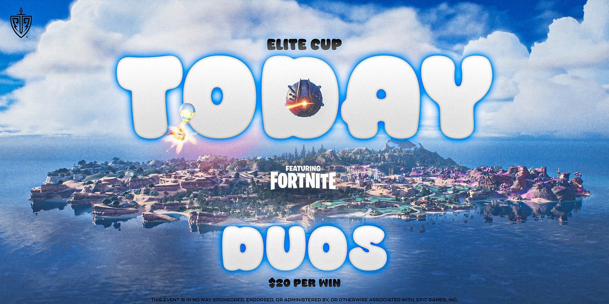 EliteEsports's tweet image. ELITE DUOS CUP. TODAY. 🏆

4 GAMES | $20 PER WIN.

⏰ 8 PM EST
🔗 Join Discord for EARLY code – bit.ly/ELITEARENA
👾 @JacobMvPR &amp;amp; @nightfv