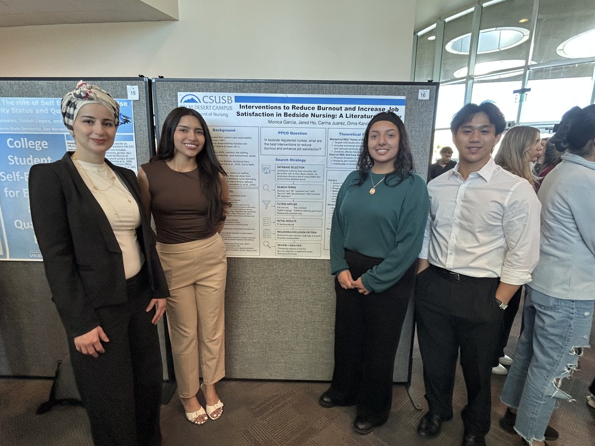 CSUSBNews's tweet image. CSUSB's Palm Desert Campus celebrated student achievement at the 2025 Student ShowCASE! 💼✨ 67 Students showcased projects in research and creative work, with top winners recognized by faculty jurors.🏆👏 
Read More: bit.ly/4oitGqk 

#Lifeandcareerready #studentshowCASE