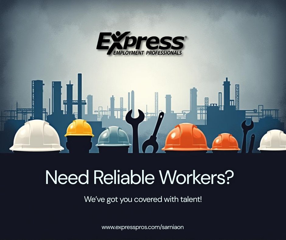 Need reliable workers? We’ve got you covered with talent 💼✨
From office to skilled trades, Express connects businesses with great people—fast.
Let’s build your team!
