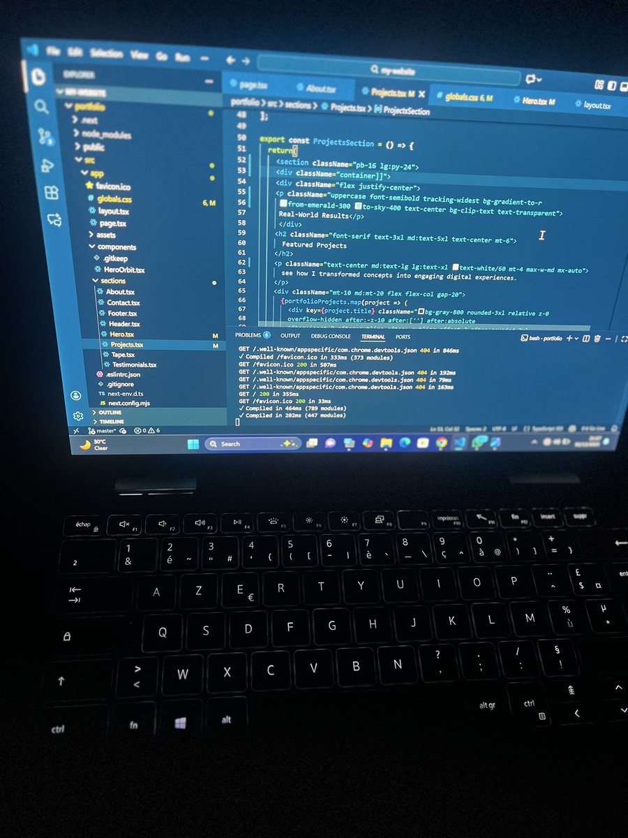 FarukOlawale3's tweet image. Day 47 of #100DaysOfCode  
I built the Projects page of my portfolio! It showcases some of my best work with live links, impact highlights, and clean visuals. One step closer to launching the full site. Can’t wait to share the final version soon #FrontendDev #buildinpublic