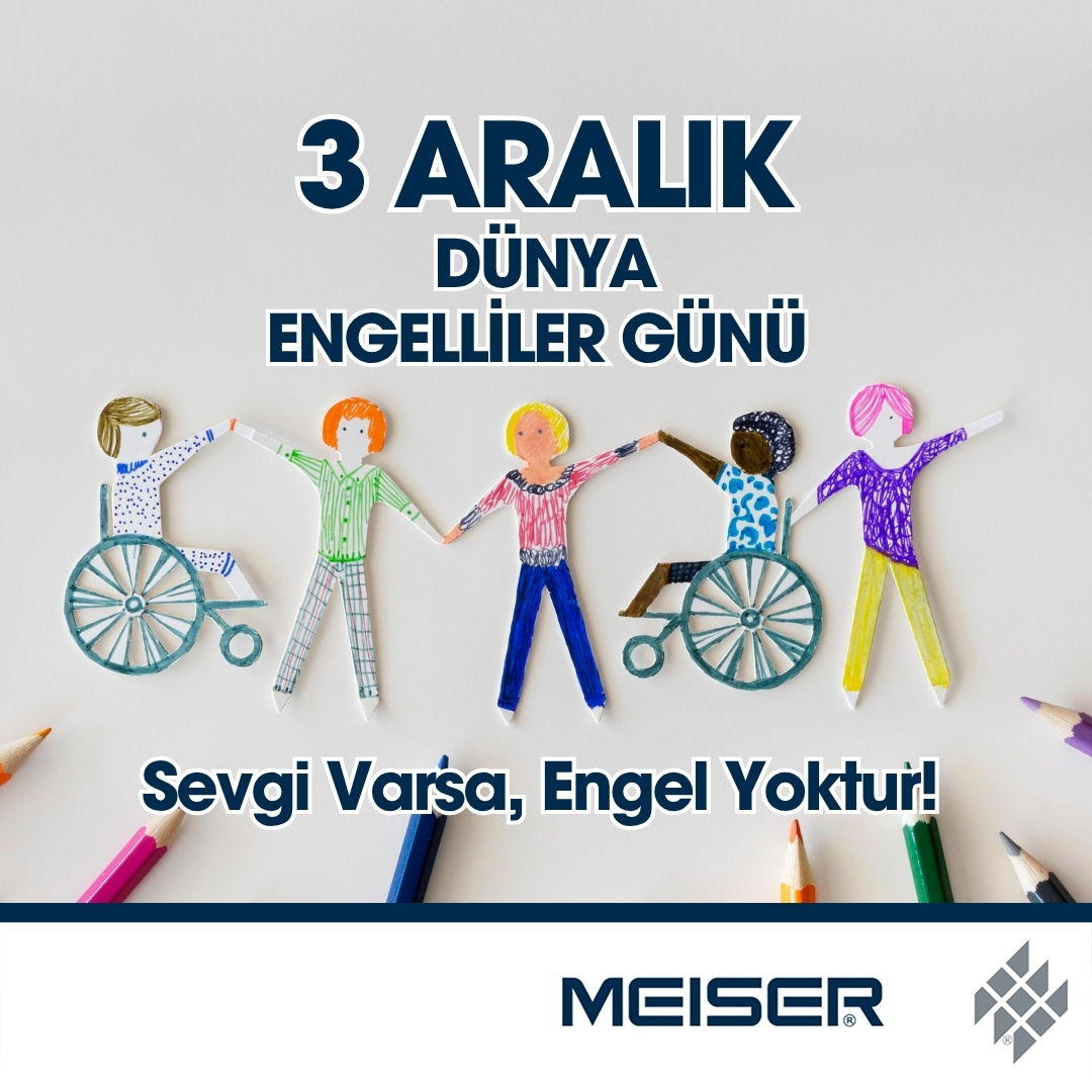 MeiserTR's tweet image. Toplumsal yaşamda eşit katılımın yalnızca fiziksel değil, aynı zamanda zihinsel bir dönüşüm gerektirdiğini hatırlatan "3 Aralık Dünya Engelliler Günü" Kutlu Olsun.

@MeiserTR olarak; saygı, kapsayıcılık ve eşitlik ilkelerinin herkes için vazgeçilmez olduğuna inanıyoruz.