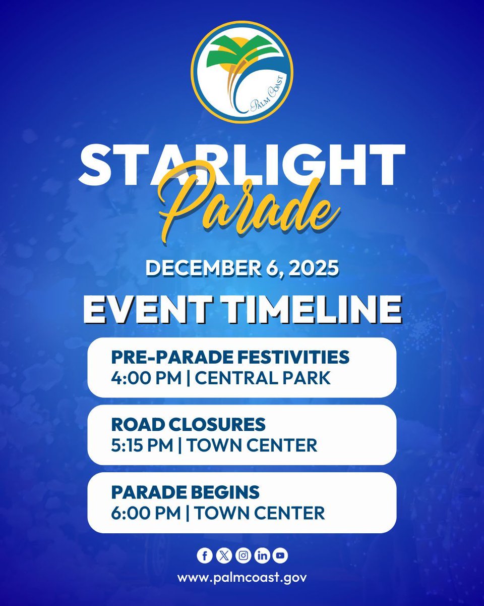 ✨ The Starlight Parade lights up Central Park this Saturday, Dec. 6! Join us for an evening full of holiday magic, with live music, festive floats, food trucks, family activities, and even Santa himself. The parade starts at 6 p.m., and pre-parade fun begins at 4 p.m.