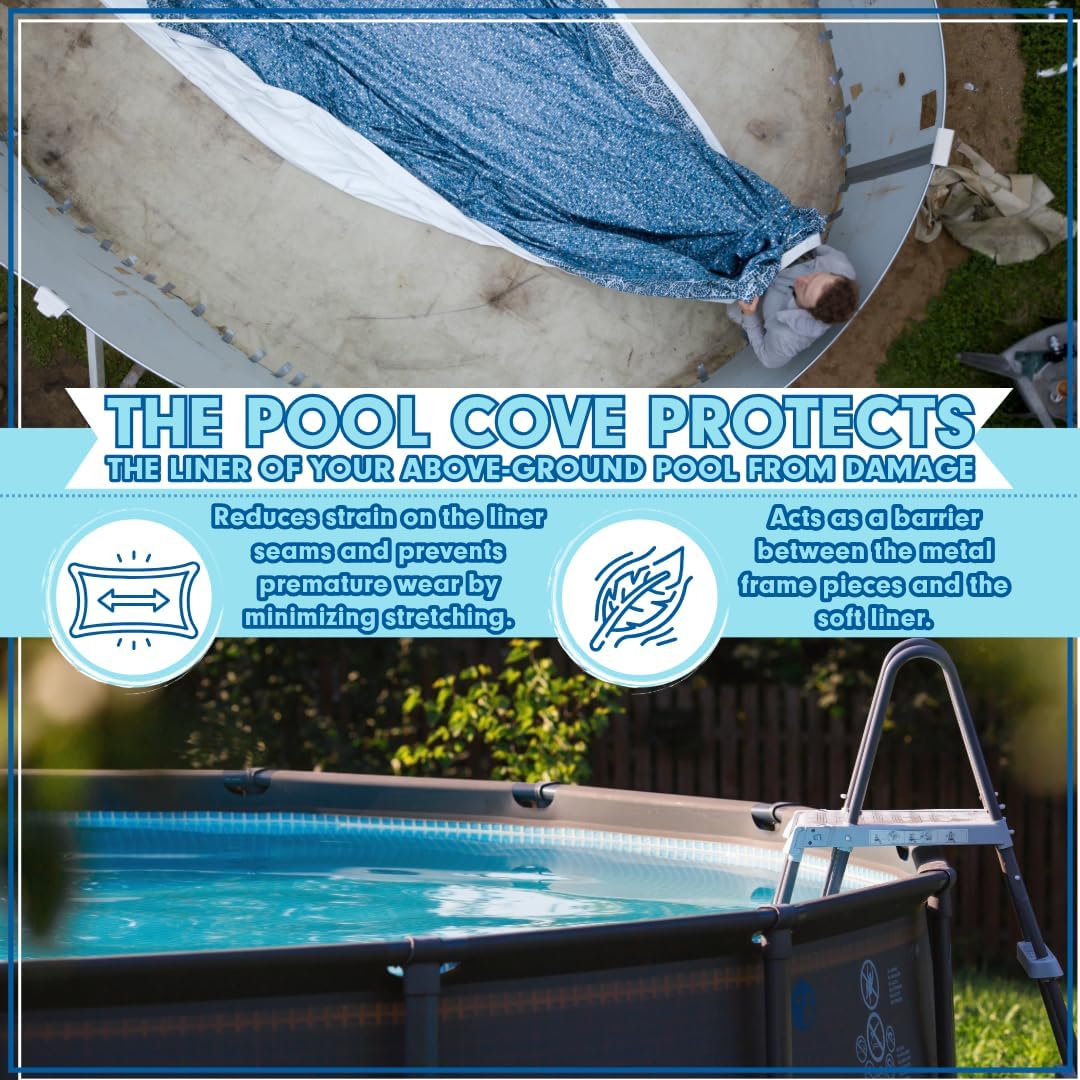 poolzilla_us's tweet image. 💧 Thinking about a new above-ground pool next season? Get ahead of the game! 

The pool cove is the behind-the-scenes hero. Support your liner, protect it from stretching, and keep those bottom seams in shape!

📏 48" length for smooth, consistent placement
🧩 Sits between the…
