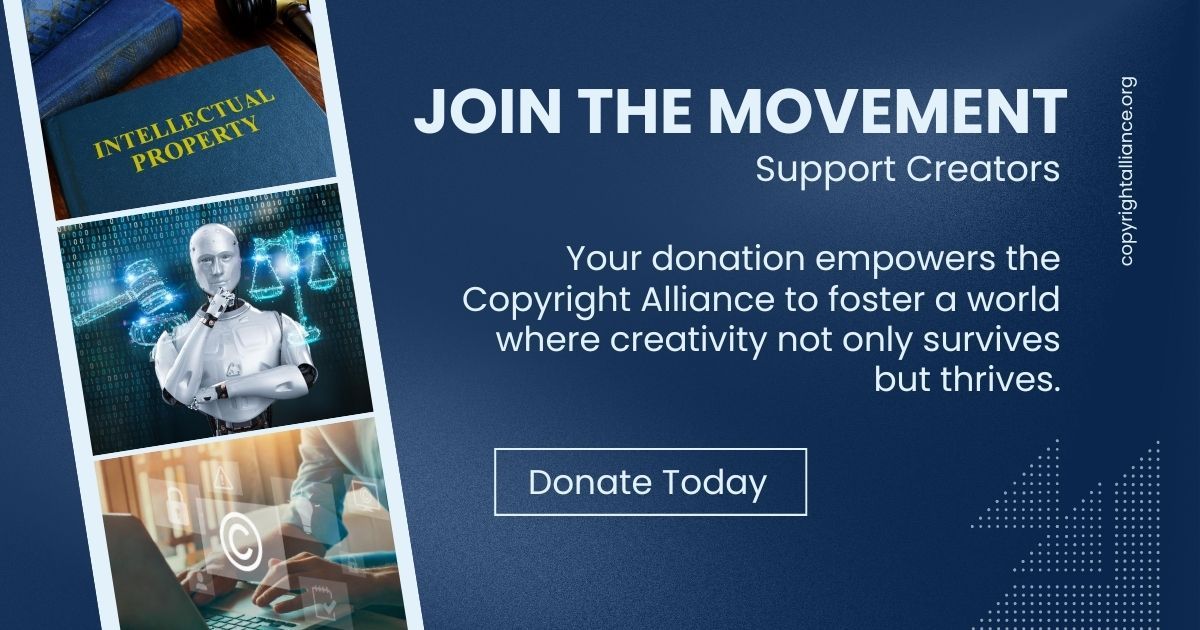 Copyright Alliance tweet media