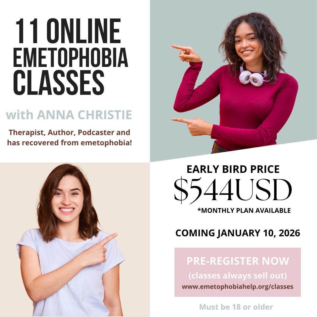 Winter is coming and you’re still suffering from #emetophobia. Begin your recovery! Classes begin Jan. 10th, 2026. Early bird pricing is in effect, so register now. link.content360.io/Register-Now