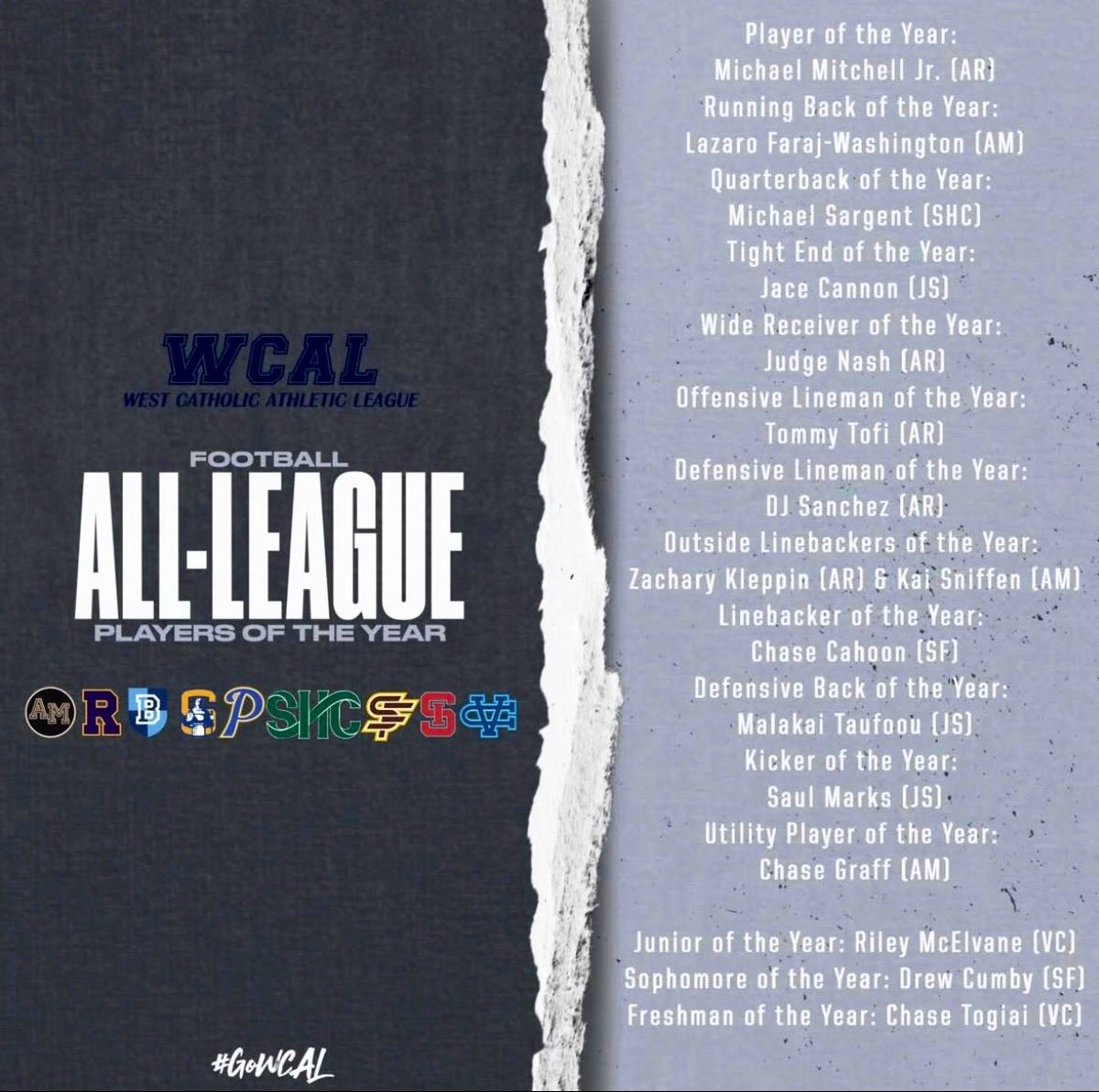 CoachMikeHillSF's tweet photo. Congrats to @jacecannon44 earning TE of the year @WCALSports as a Sophomore‼️
Will have the opportunity to be a 3X TE of the year during his career @PadreFootball_
National recruit ☄️
#TEUnit @BrandonHuffman @GregBiggins @ActivatedSP @DariusBell_3 https://t.co/UyGtbKR8ba