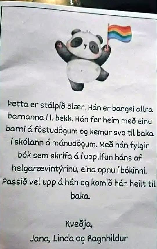 ATH 
Það er eitthvað mikið að ef börn eru að fá þetta heim úr skólanum í 1.bekk. 
6 Ára börn. 
Ef barnið mitt myndi koma með þetta heim, myndi kennarinn og skólastjórinn fá að heyra það. 
Þetta er siðlaust og til skammar.
