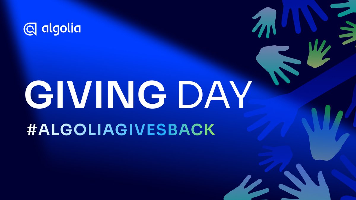 algolia's tweet image. 💙✨ Giving back powers progress! This #GivingTuesday, we’re proud to stand with @PledgeOne, dedicating 1% of our time to communities worldwide.

From serving meals to restoring green spaces, Algolians are proving that business can be a force for good. 🌍 ✨ 

Dive into our…