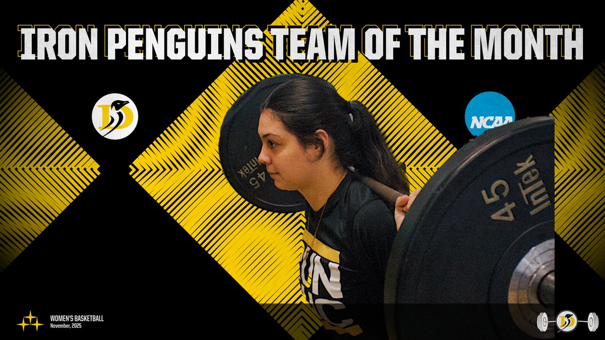 IRON PENGUINS TEAM OF THE MONTH  🏋️‍♀️🏆

Strength &amp; Conditioning recognizes WBB for not only crushing it on the court but for dominating in the weight room last month with hard work &amp; consistency 😤

Congrats Women's Basketball!! 🐧

#IronPenguins