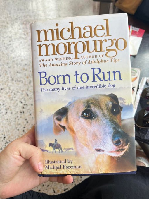 Niko9478's tweet image. Morpurgo—a heartwarming tale of courage, adventure, and the many lives of an incredible dog 🐾📖 #BookLovers #MichaelMorpurgo #BornToRun