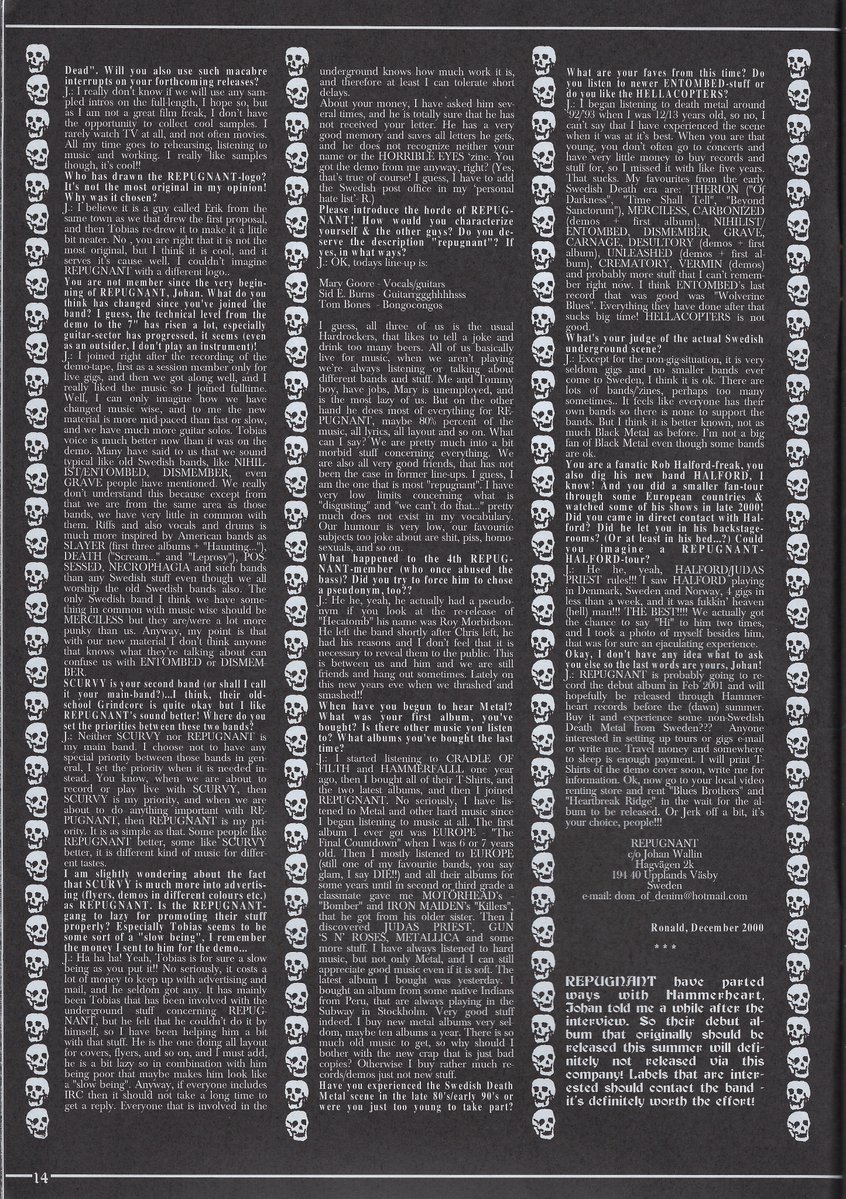 repugnant's interview from the Horrible Eyes #2 zine‼️‼️‼️‼️‼️‼️

you can also find the full zine in this post:
tumblr.com/soleilxna/8018…