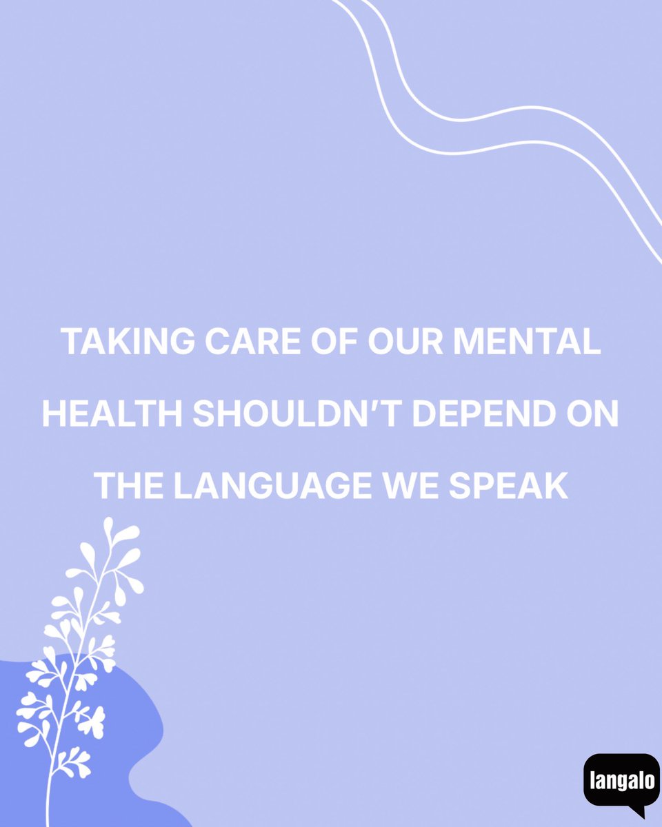 langaloinc's tweet image. On this #MentalHealthTuesday, let’s acknowledge that taking care of our mental health shouldn’t depend on the language we speak.

Let’s continue building a world where clarity, compassion, and connection are available to all. 
#LanguageAccess #MentalWellbeing #HealingThroughWords