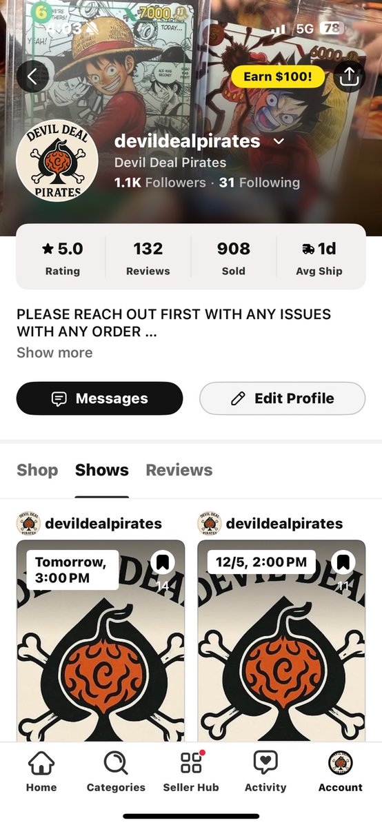 ddpoptcg's tweet photo. We hit 1.1k followers on whatnot today!!! Thank you all for your love and support it means a lot
.
.
#onepiece #onepiecetcg #onepiecetcgcommunity #gingeroptcg #ddpoptcg https://t.co/Mbzx5NLtKV