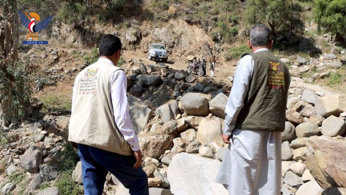 الاطلاع على مشروع فتح طريق الشومري بمديرية مبين في حجة