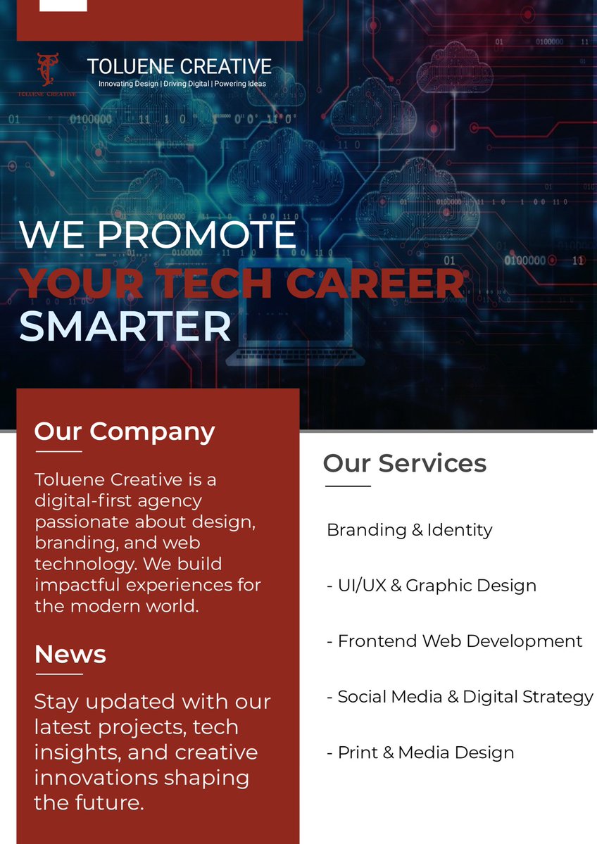 AdeloyeDivine's tweet image. Building brands. Elevating tech careers. Creating smarter digital experiences — one design at a time.
#Day10of61

#ToluenesCreative #TechDesign #DigitalAgency #BrandIdentity #UIUX #WebDev #CreativeStudio