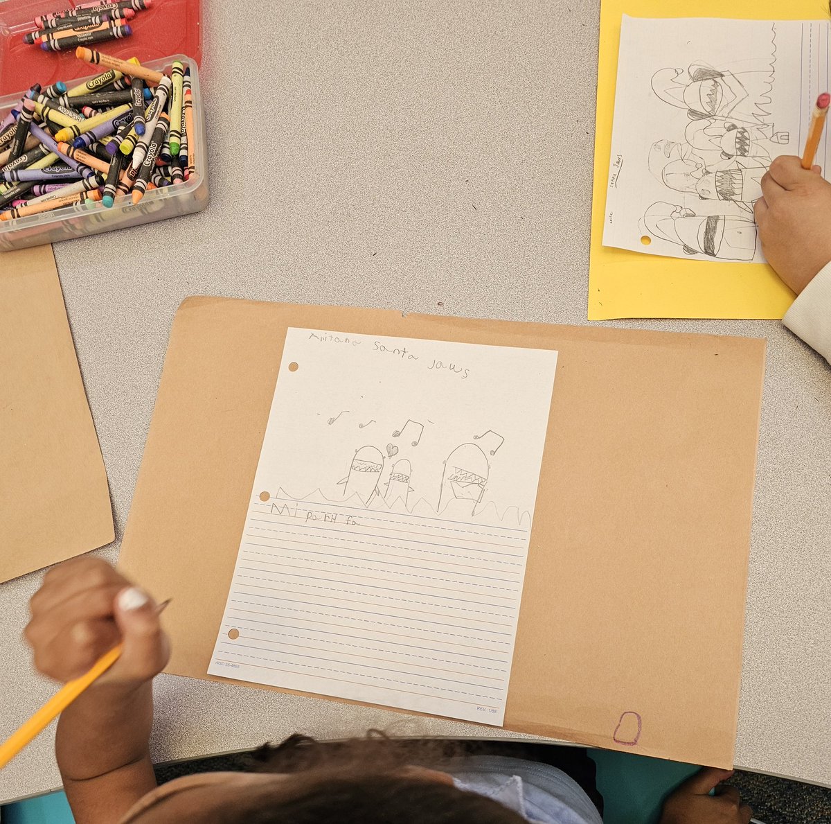 SneedESLibrary's tweet image. 1st grade read Santa Jaws by Bridget Heos.  Cute take on a Santa Claus story!  Here are some of our favorite parts. #SneedReads #Readers4Life #SneedAdventures @Aliefsneed @Alief_Libraries