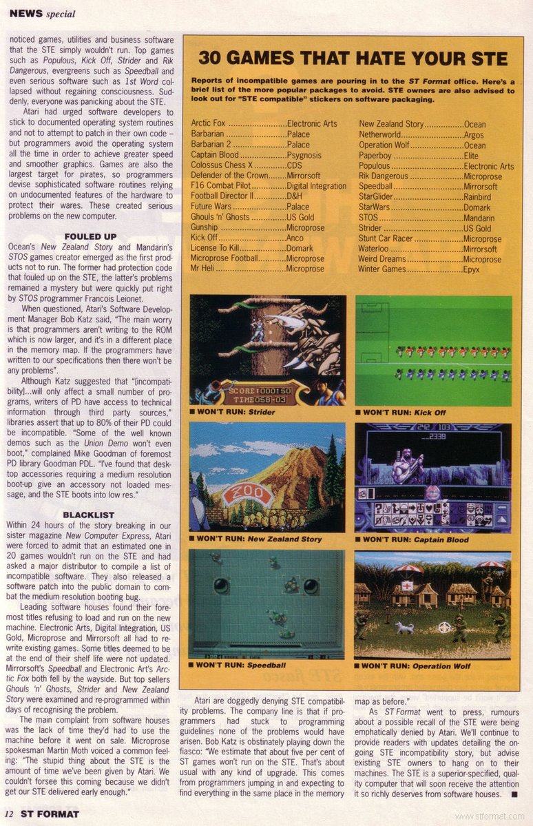 code_wizard_uk's tweet image. 1/x 🧵The Atari STe was a bit of a mess. Various bugs didn’t help but the biggest problem was that it never felt like a significant upgrade to the STFM. Not significant enough to buy a replacement machine for, which was the only upgrade path. What should Atari have done?