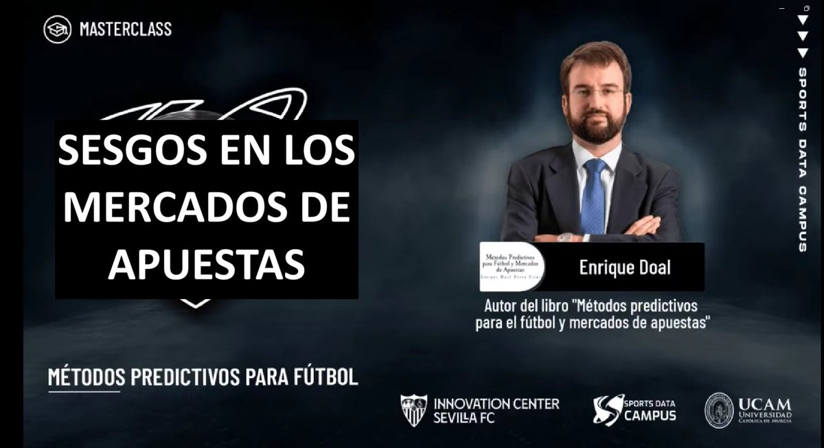 MetodPredFutbol's tweet photo. Nuevo video en YouTube sobre los Sesgos en los Mercados Apuestas https://t.co/eQdl29FYVe https://t.co/qlcmPSjdr9