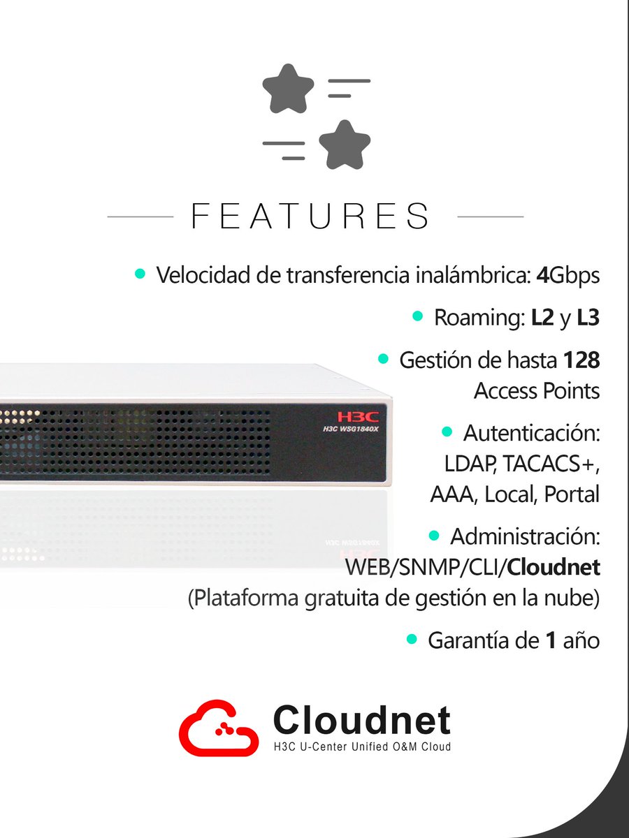 massivetechmx's tweet image. Controladora de acceso WSG1840X
Portafolio SMB

#h3c #h3cmassivetech #massivetech #accesscontroller #controladoradeacceso
@H3CGlobal 

Somos arquitectos de soluciones tecnológicas.
Contáctanos para conocer más:
📞 559275 9710
✉️ info@massive-electronic.mx
