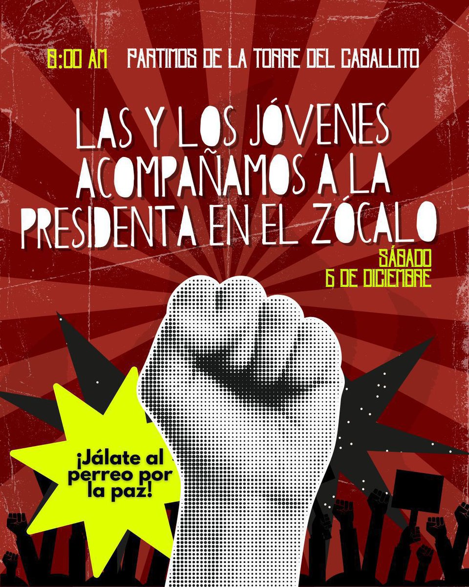 Porque no queremos que el pasado regrese, ese donde solo unos cuantos ganaban y las juventudes eran abandono, violencia y “ninis”

Porque creemos en la transformación, pero también la estamos construyendo en las calles, decimos fuerte y claro:

👉 #SiempreContigoPresidenta