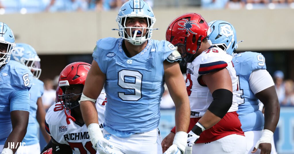 InsideCarolina's tweet image. Melkart Abou Jaoude was UNC’s lone All-ACC representative for the 2025 season, landing a spot on the second team. Abou Jaoude led the conference in sacks in his first season with the Tar Heels.

Four others were named honorable mentions.

Story: on3.com/teams/north-ca…