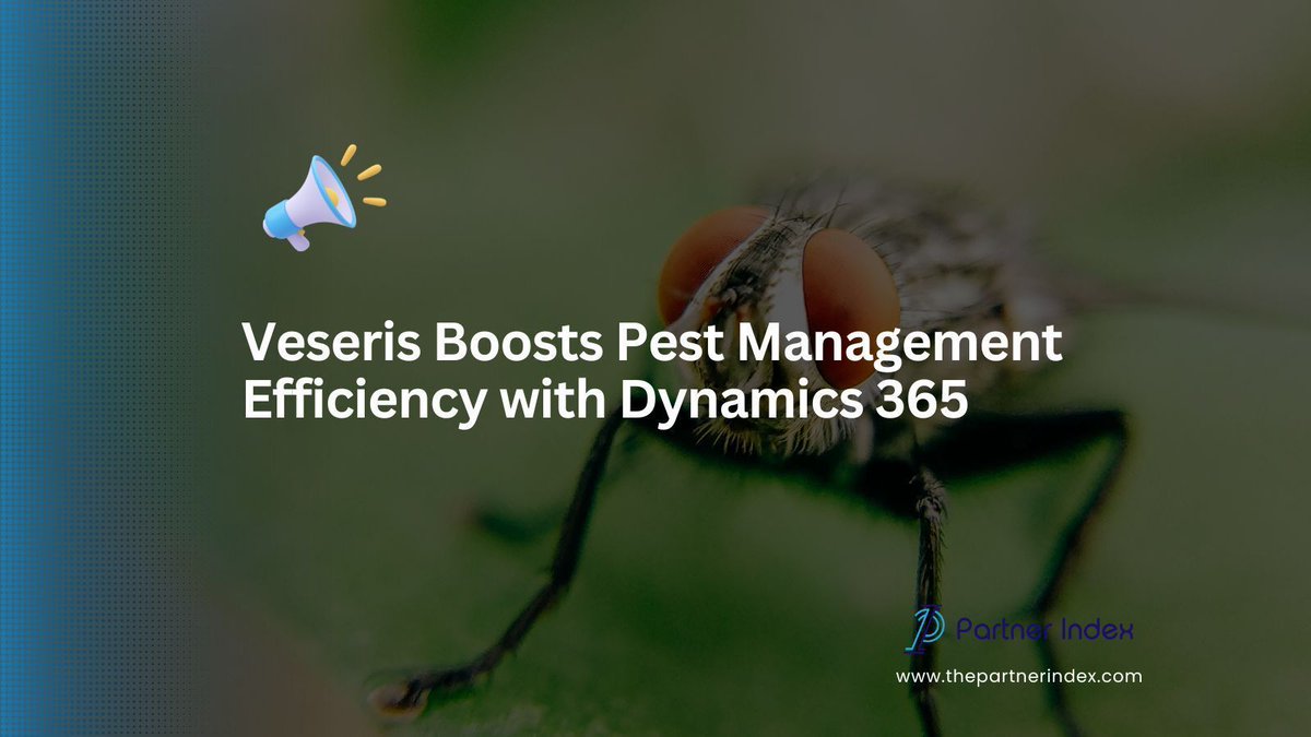 ThePartnerIndex's tweet image. Veseris modernizes pest management with Microsoft Dynamics 365, replacing Excel workflows to streamline 70+ locations and cut shipments by 50%. thepartnerindex.com/blog/veseris-b…