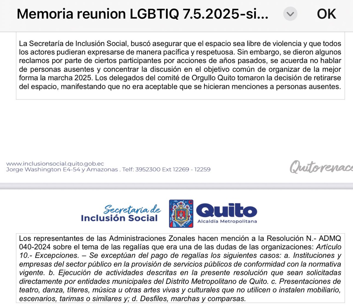 OrgulloQuito's tweet photo. No sorprende. Hablan mal de nuestros miembros a las autoridades, nos acusan de políticos, invisibilizan nuestros procesos, etc. El fin de un 2do orgullo era económico (en lo que se parecen con este concejal).

La historia sabrá de #OrgulloQuito como el orgullo sin fines de lucro. https://t.co/57WoFpC1NQ