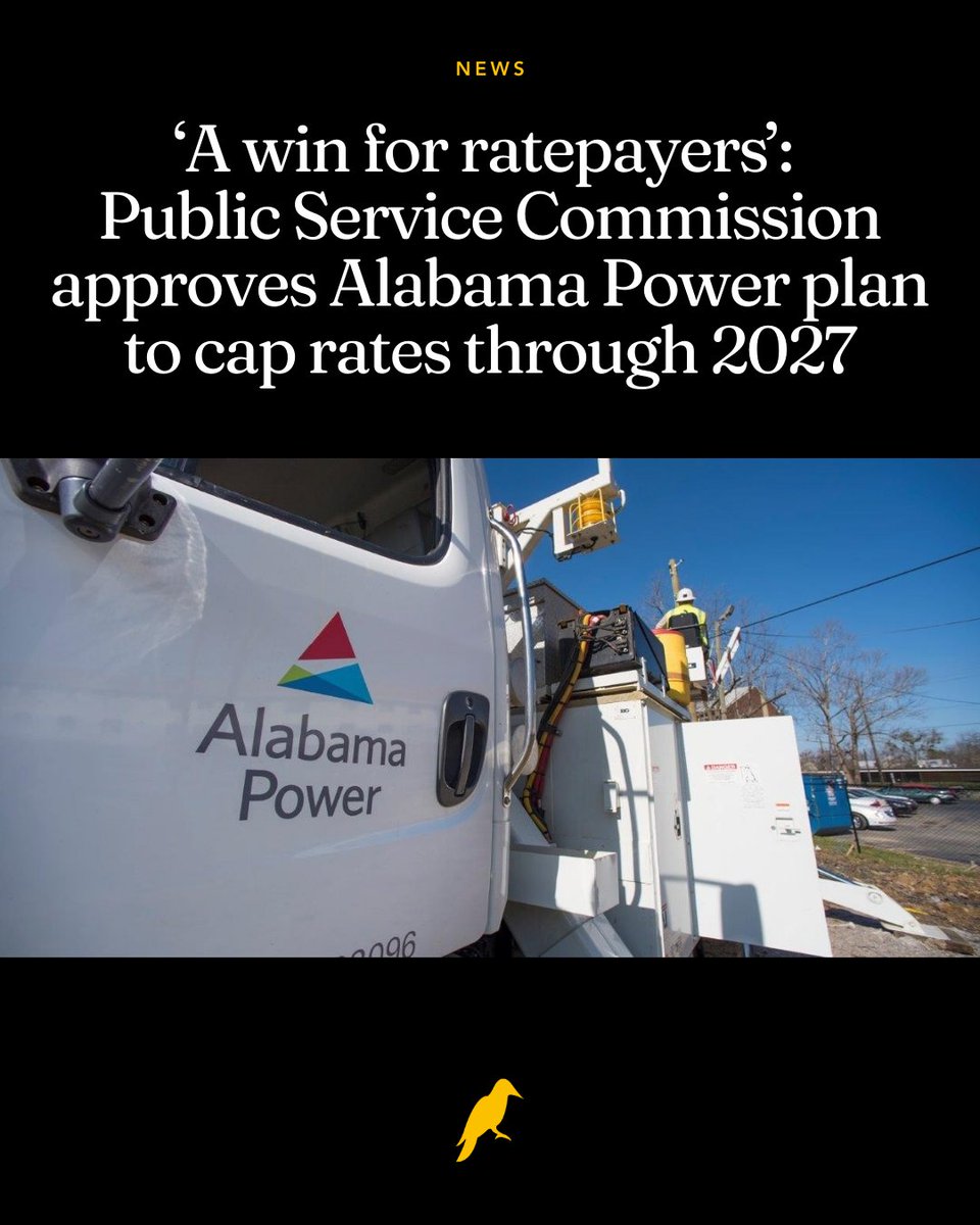 yhn's tweet image. Alabama electric customers got welcome news Tuesday when the Alabama Public Service Commission voted to approve Alabama Power’s recent proposal to hold several major adjustable rate factors at current levels for two years.

In that proposal, the company laid out commitments to…
