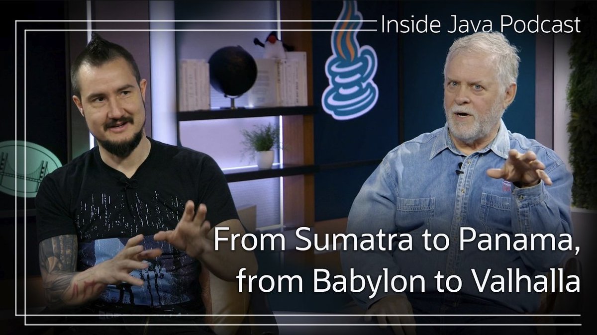 java's tweet image. In the latest Inside Java Podcast, @nipafx interviews John Rose about feature design, the right amount of technical debt (which isn’t actually zero), how Project Sumatra eventually birthed Panama and Babylon, and more. social.ora.cl/601870aR8