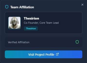 I have my <a href="/ThesirionOne/">Thesirion</a> Team Affiliation badge complete on <a href="/PulswitchApp/">Pulswitch</a>! 🏅 

Sign up for FREE today on Pulswitch.io

pulswitch.io/postview?id=e5… #Thesirion $TSO #BASE

<a href="/base/">Base</a> <a href="/IamIvanPicazo/">IvanPicazoOfficial</a> <a href="/RagnarShiba/">RagnarShib.eth</a> #MakeTheSwitch #Pulswitch <a href="/NovaChainEngine/">Nova Chain</a> <a href="/ZFSMedia/">ZFSMedia</a> <a href="/BTBXSpaces/">Beyond The Blockchain Radio</a>