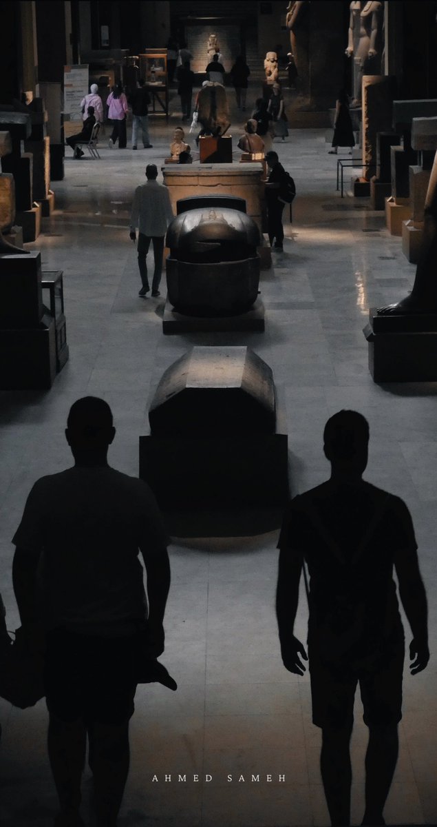 In a place so full of eternal lives, we become mere whispers of light and dark! 

📸 me
Egyptian Museum in Cairo