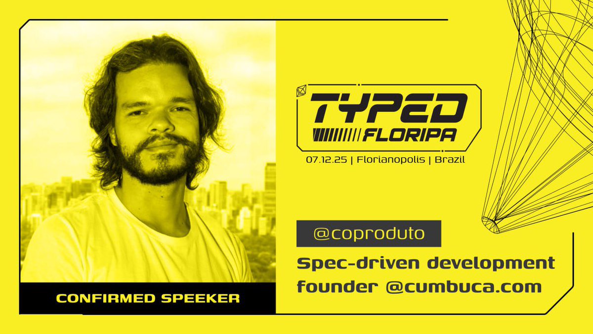 CryptoLarBrasil's tweet photo. Second speaker drop: @coproduto from https://t.co/s2BwKiap1R
He’s bringing Formal Specs-Driven Development. Real-world, real-company implementation of formal specifications in production workflows.
Zero theory-only. All practice.
Sign up via the link in our bio.
#TYPED #Crypto https://t.co/dTGHo9YVWM