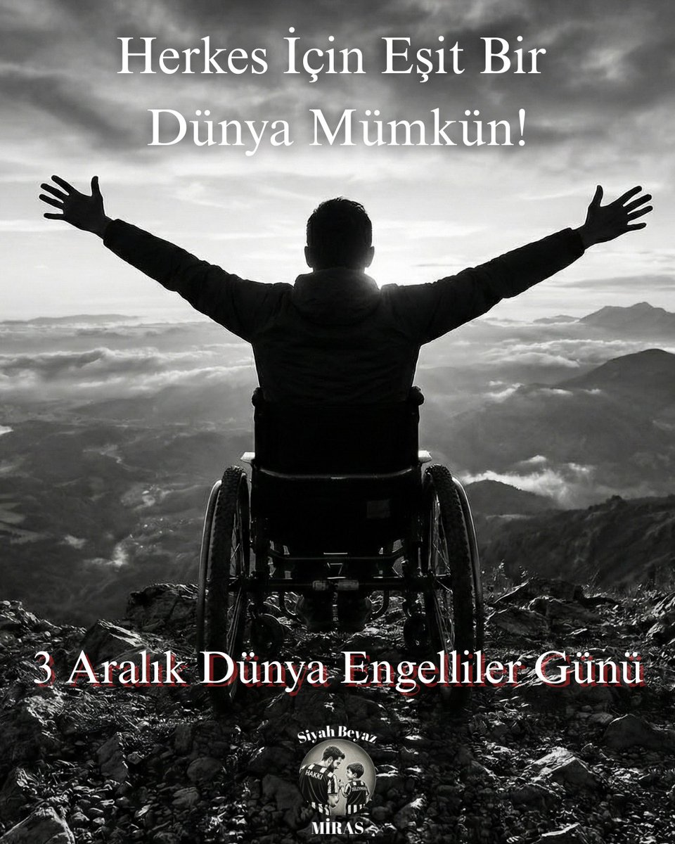 Herkes için eşit bir dünya mümkün.

#3AralıkDünyaEngellilerGünü